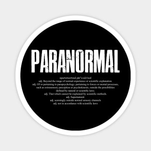 Paranormal Dictionary Word Definition Magnet